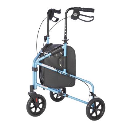 Rally Lite - Aluminum 3 Wheel Walker with Tote